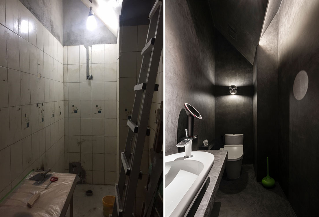  相即设计-厕所改造-Bolon编织地板